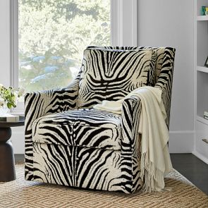 Zebra Swivel Chair Williams Sonoma