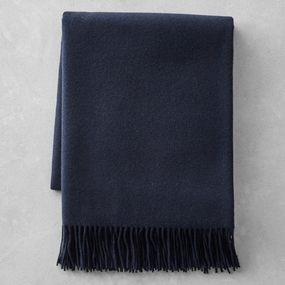 European Solid Cashmere Throw