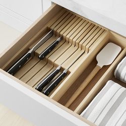 Hold Everything In-Drawer Knife Organizer, Ashwood
