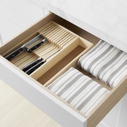 Hold Everything In-Drawer Knife Organizer, Ashwood