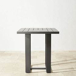 Santa Barbara Outdoor Slate Grey Metal Bar Table (37.5&quot;)