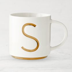 Gold Monogram Mug, S