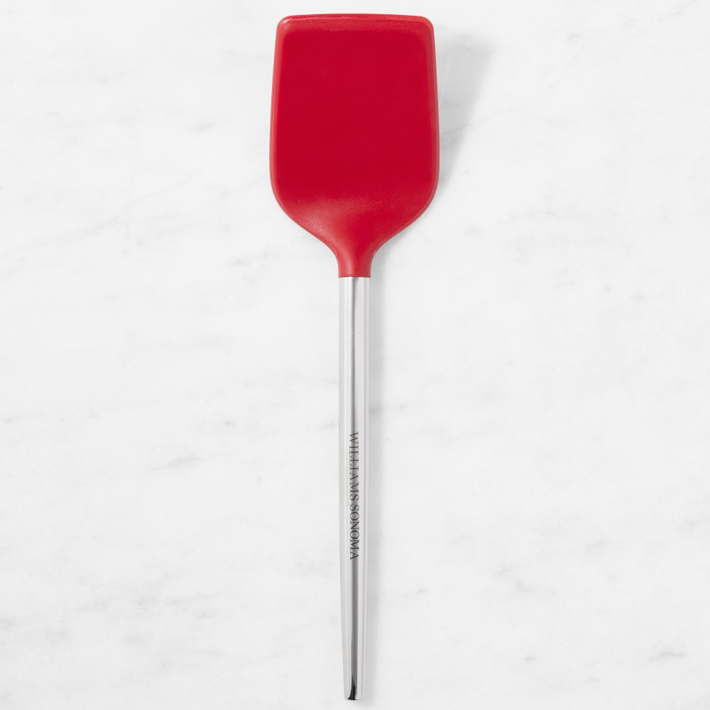 Williams Sonoma Stainless-Steel Silicone Solid Turner, Red