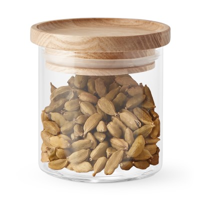 Hold Everything Stackable Spice Jar, Ashwood, Single