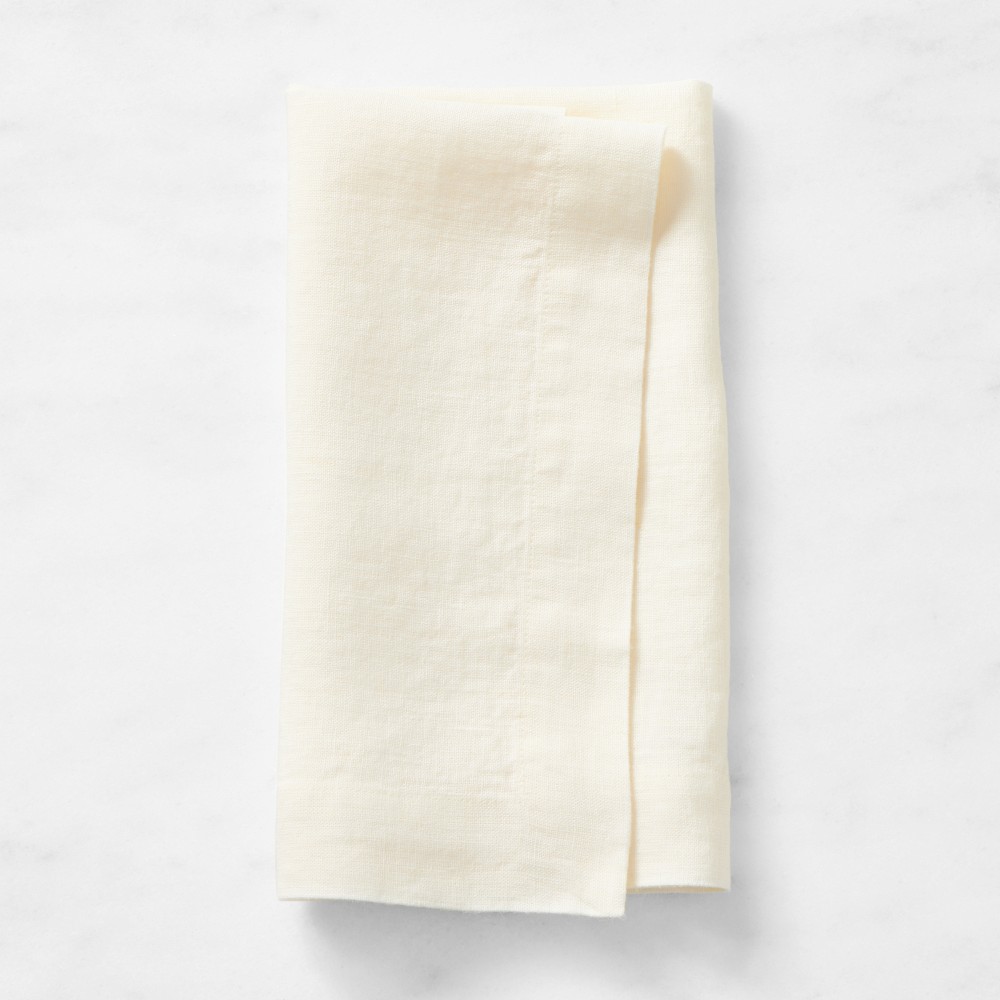Ivory Set of 4 Signature Linen Napkins