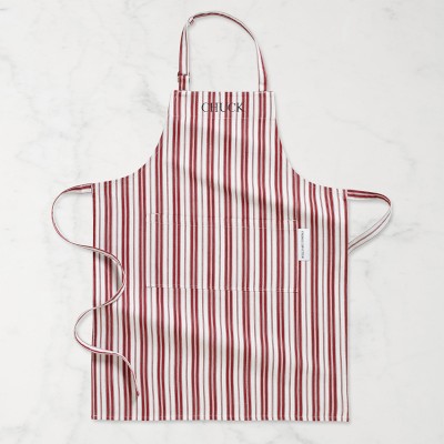 Williams Sonoma Classic Stripe Personalized Apron, Claret Red