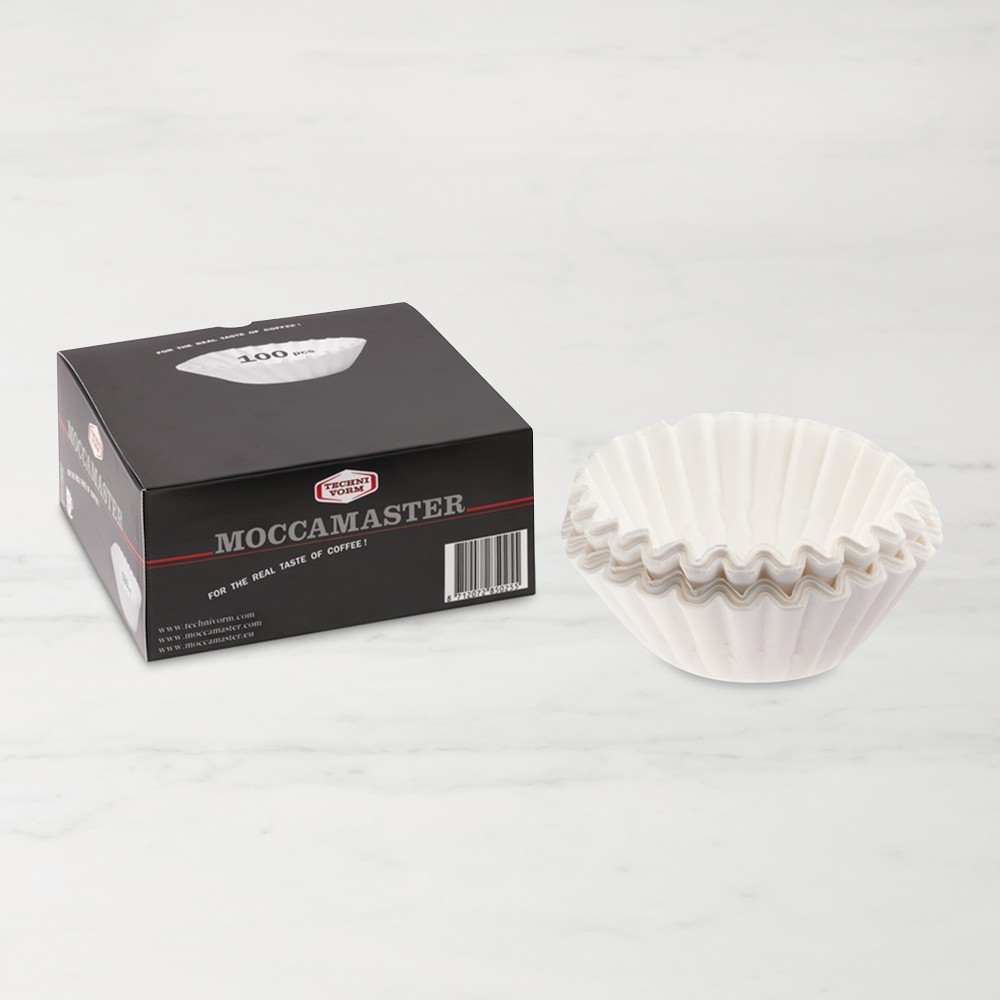 Moccamaster by Technivorm Grand Basket Paper Filters, Set of 100