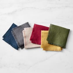 Fringed Cocktail Napkins, Set of 4