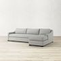 Ghent Slope Arm 2-Piece L-Shape Sofa with Chaise (31&quot;-78&quot;)