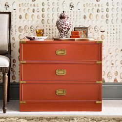 Campaign 3-Drawer Nightstand, Persimmon (30&quot;)