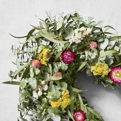 Eucalyptus Heart Live Wreath, 19&quot;
