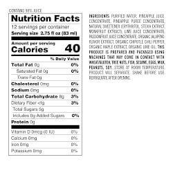 Williams Sonoma Skinny Margarita Mix, Pineapple Jalapeno
