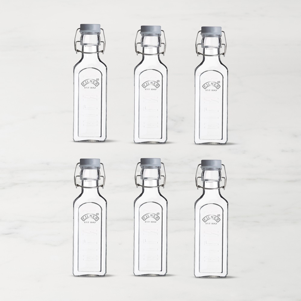 Kilner Clip Top Bottle 10 oz, Set of 6