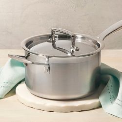 Le Creuset Classic Stainless-Steel Saucepan, 3-Qt.