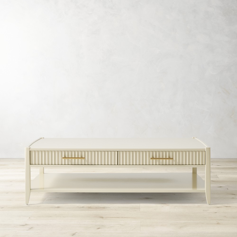 Lewis Coffee Table, Bone (56&quot;)