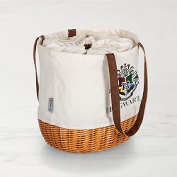 Harry Potter Hogwarts Coronado Canvas and Willow Basket Tote