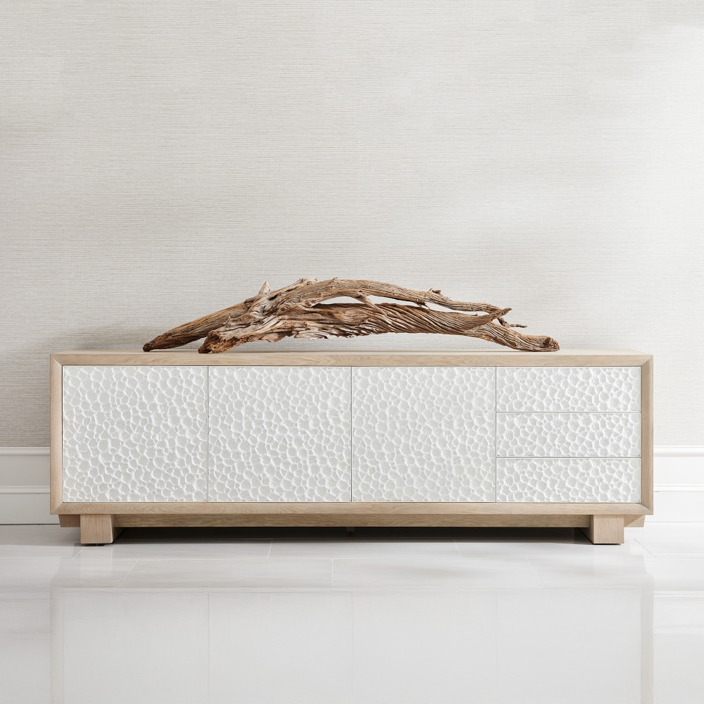 Water Pelagic Cast Metal Entertainment Console