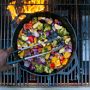 Lodge Savor the Outdoors Seasoned Cast Iron Dual Handle Grilling Basket, 12&quot;