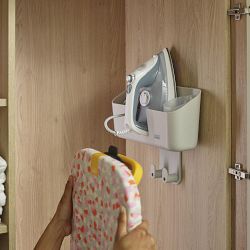 Joseph Joseph IronHub&#8482; Wall-mounted Ecru Iron Storage Caddy