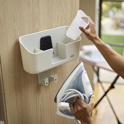 Joseph Joseph IronHub&#8482; Wall-mounted Ecru Iron Storage Caddy