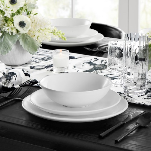 Open Kitchen by Williams Sonoma Matte Coupe Bowls, Set of 4, White