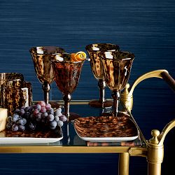 Marlo Thomas x Williams Sonoma Tortoise Shell Mixed Appetizer Plates, Set of 4