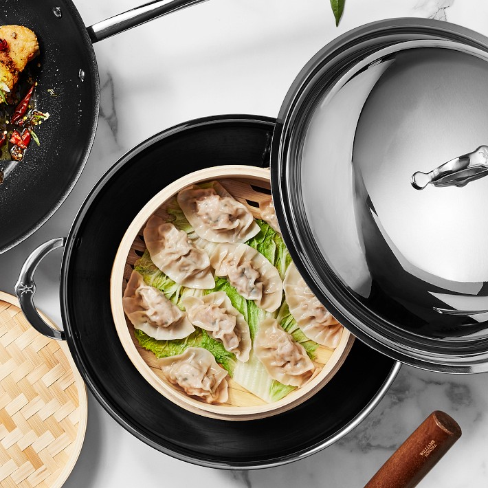 Highkind Tri-Ply Stainless Steel Multi Purpose Heavy Weight Extra Deep, Steek Food, Induction & Dishwasher Friendly Durable Cookware - (Kadhai, 26 Cm
