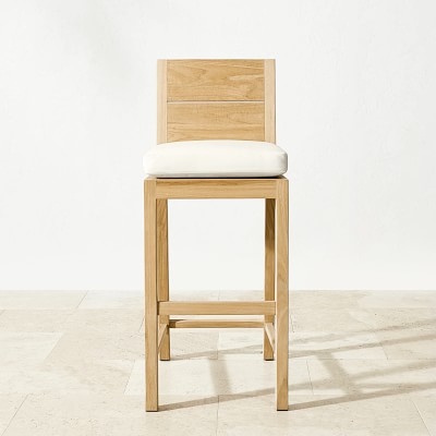 Larnaca Outdoor Natural Teak Bar Stool Frame