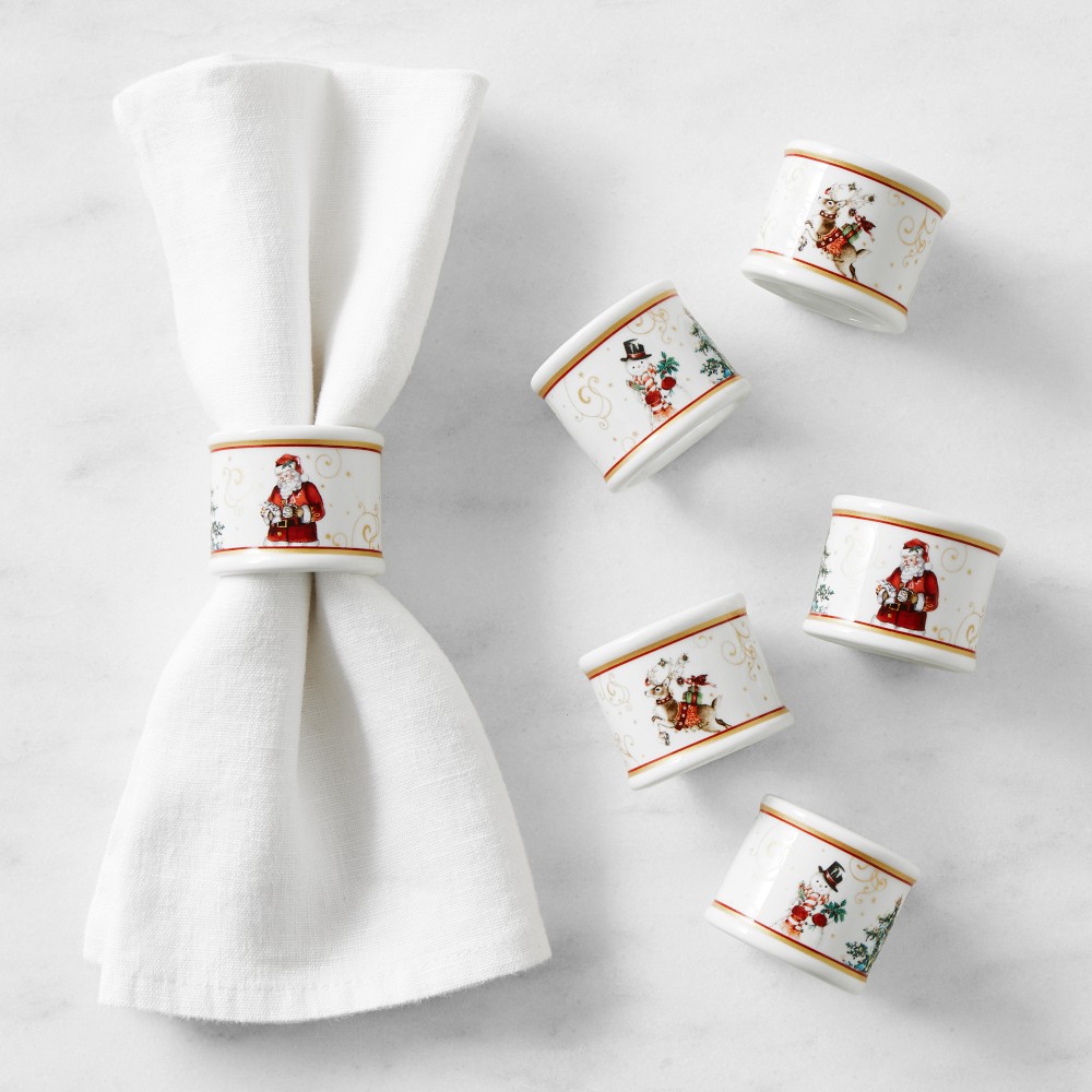 'Twas the Night Before Christmas Napkin Rings, Set of 6