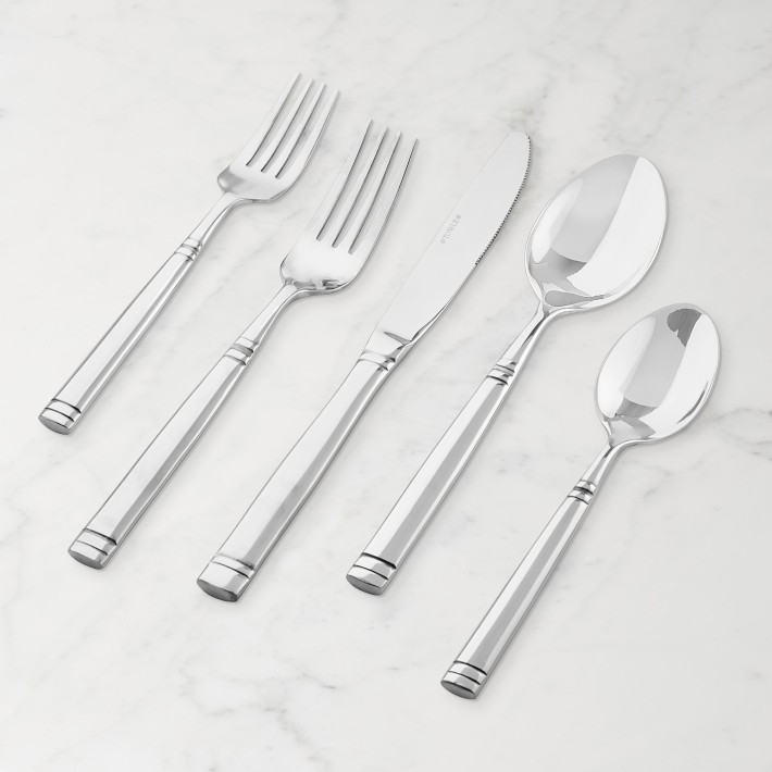 未使用 WILLIAMS-SONOMA カフェ カトラリーセット 20ピース Brasserie 20-Piece Silverware Set | Williams Sonoma