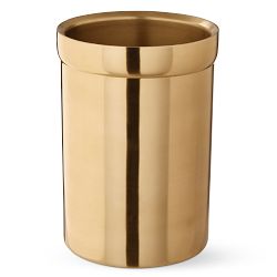Stainless Large Utensil Holder, Gold