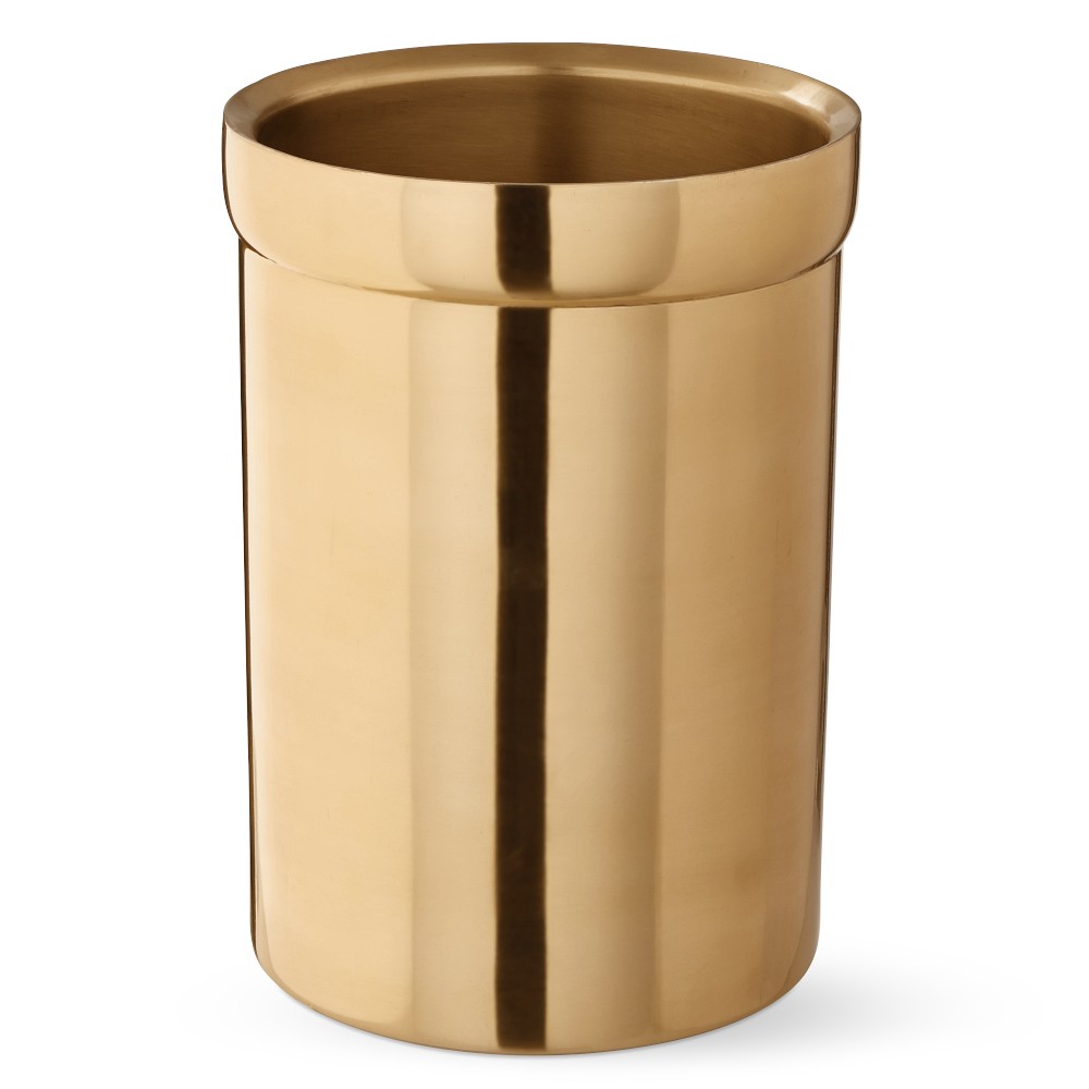 Stainless Large Utensil Holder, Gold