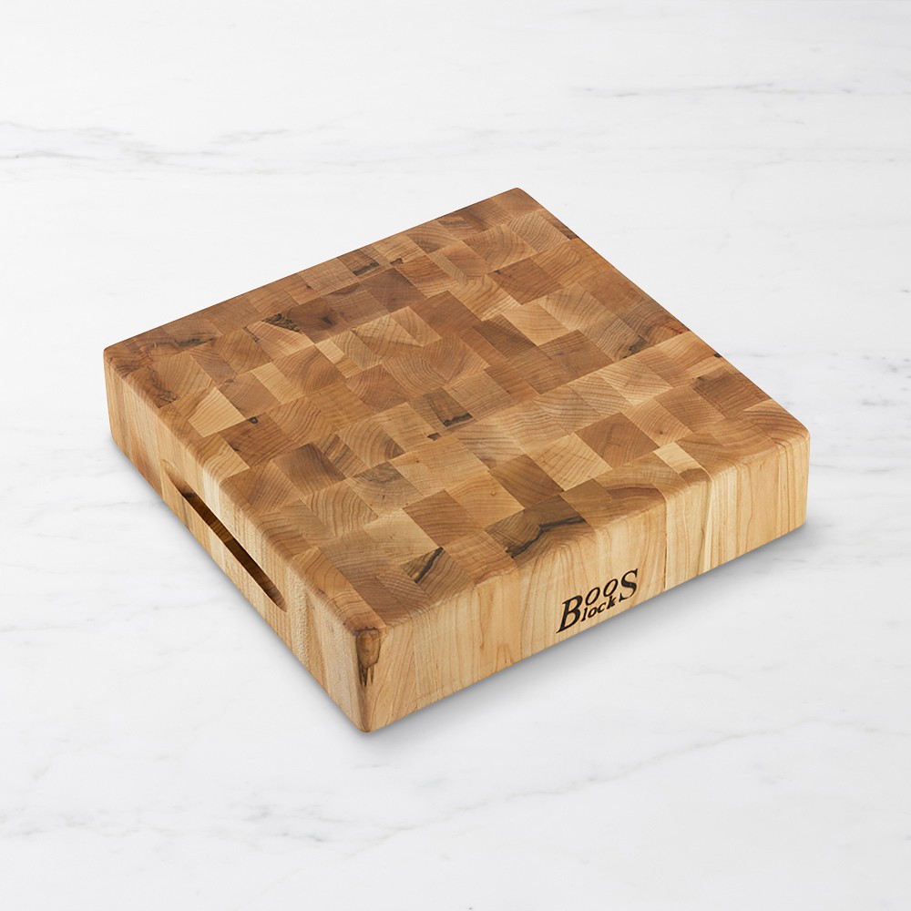 Boos End-Grain Cutting & Carving Block, Maple, 12" X 12" X" 3