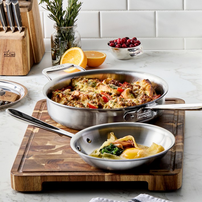 All-Clad D5® Stainless-Steel 10-Piece Cookware Set | Williams Sonoma