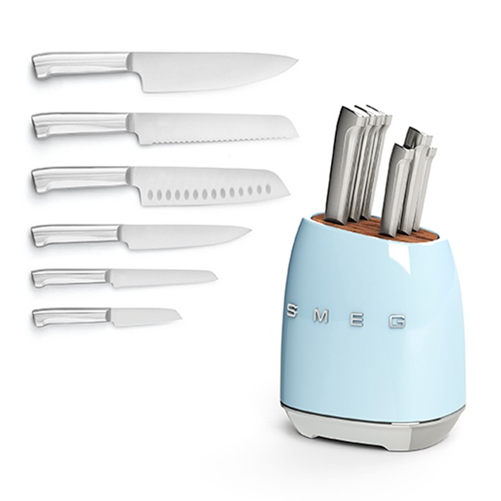 SMEG Knife Block, Set of 6 | Williams Sonoma