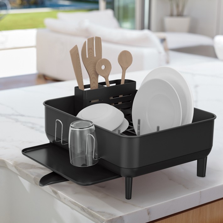 simplehuman™ Compact Kitchen Steel Frame Dishrack Williams Sonoma