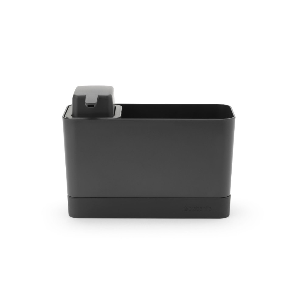 Brabantia Sink Organizer Set, Sink Organizer & Soap Dispenser, Dark Gray