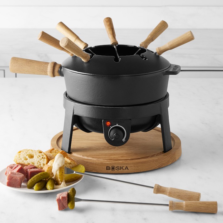 Boska Cast Iron Electric Fondue Set Pro Williams Sonoma