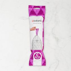 Brabantia PerfectFit Trash Bags, Code C Trash Bags White