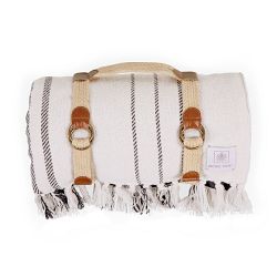 Sayulita Picnic Blanket with Harness, Stripe