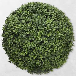 Faux Boxwood Ball, Indoor/Sheltered Outdoor, 20"