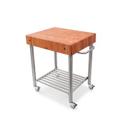 John Boos Cucina D'Amico Cart, Cherry