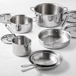 All-Clad D3&#174; Tri-Ply Stainless-Steel 10-Piece Cookware Set