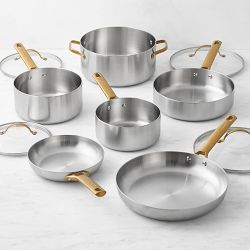 GreenPan&#8482; Reserve Uncoated Stainless-Steel 10-Piece Cookware Set