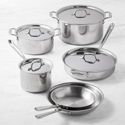 All-Clad D3&#174; Tri-Ply Stainless-Steel 10-Piece Cookware Set