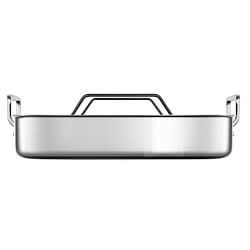 Le Creuset Signature Stainless-Steel Roasting Pan with Nonstick Rack, Large