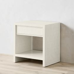 Faux Bone 1-Drawer Nightstand, Ivory (24&quot;)