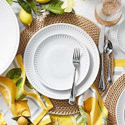 Pillivuyt Beaded Coupe Dinner Plates