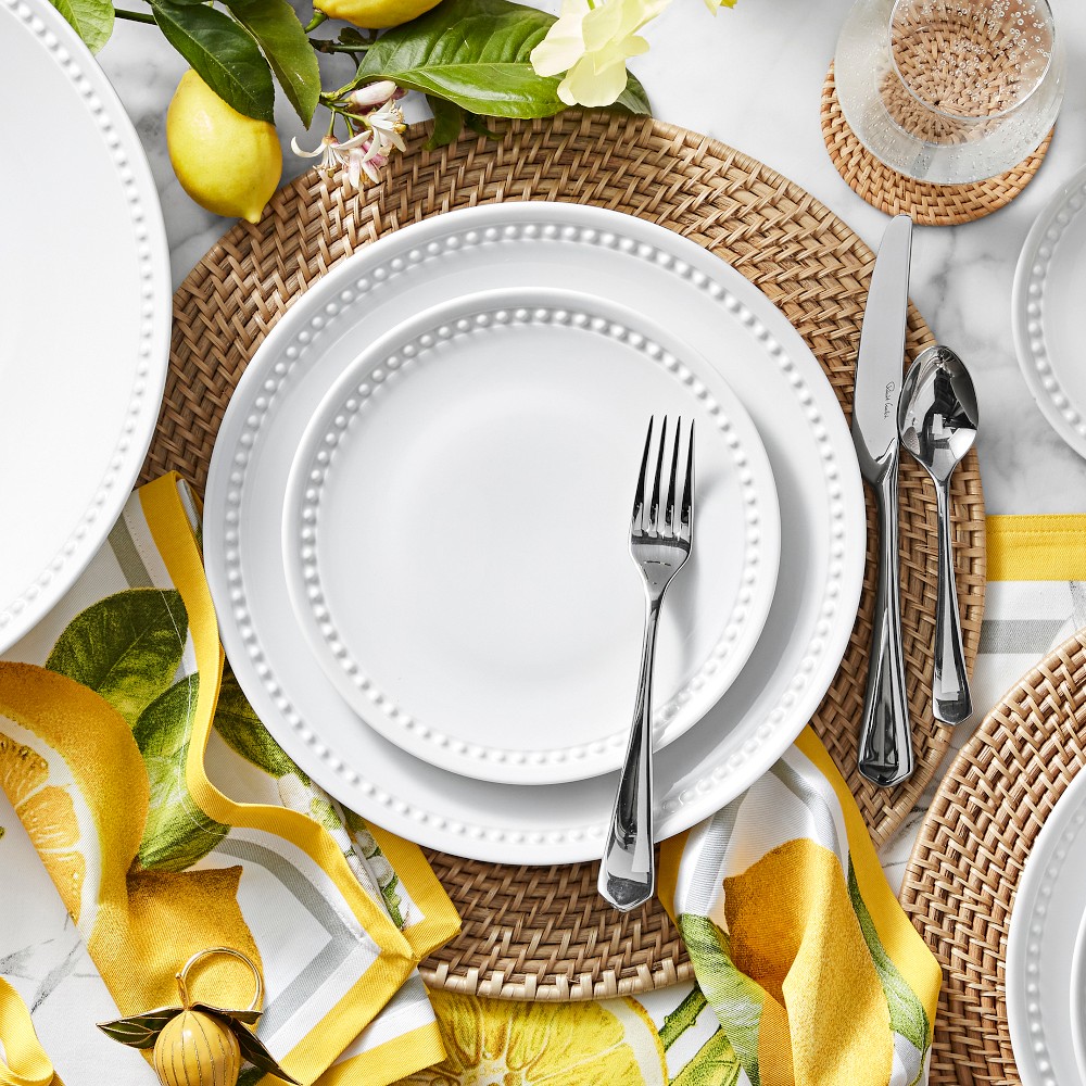Pillivuyt Beaded Coupe Dinner Plates