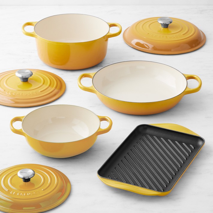 LE CREUSET - hacochmでお願い致します。７点セットです。 Le Creuset Signature Enameled Cast Iron 7-Piece Essential